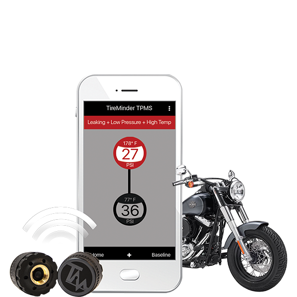 Motorcycle Tire Pressure Monitor System - Universal Motorcycle